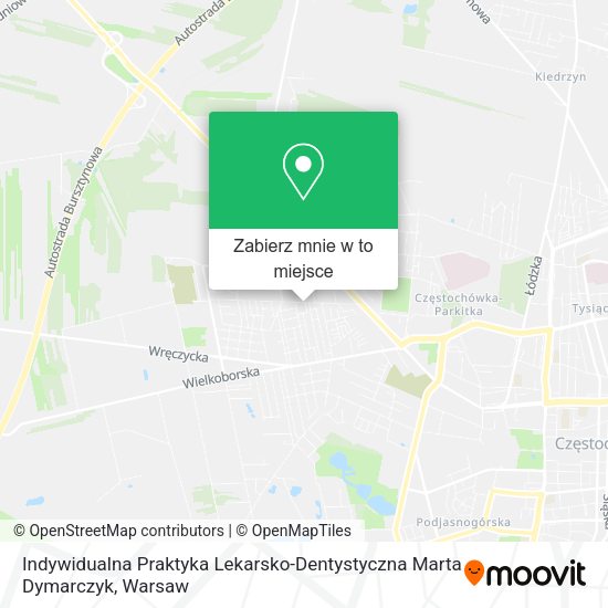 Mapa Indywidualna Praktyka Lekarsko-Dentystyczna Marta Dymarczyk