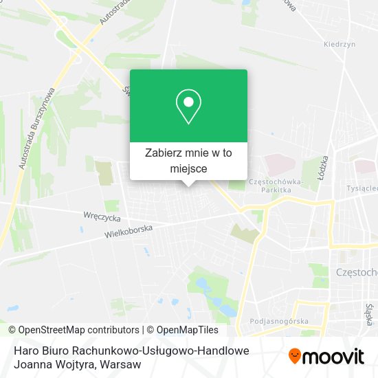 Mapa Haro Biuro Rachunkowo-Usługowo-Handlowe Joanna Wojtyra