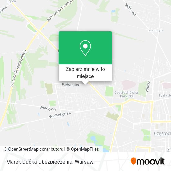 Mapa Marek Dućka Ubezpieczenia