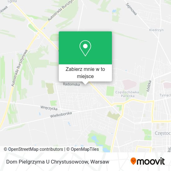 Mapa Dom Pielgrzyma U Chrystusowcow