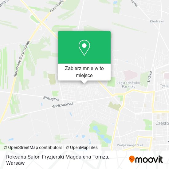 Mapa Roksana Salon Fryzjerski Magdalena Tomza