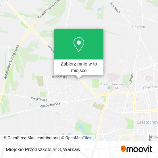 Mapa Miejskie Przedszkole nr 3