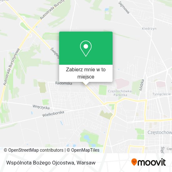 Mapa Wspólnota Bożego Ojcostwa