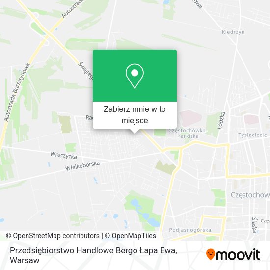 Mapa Przedsiębiorstwo Handlowe Bergo Łapa Ewa