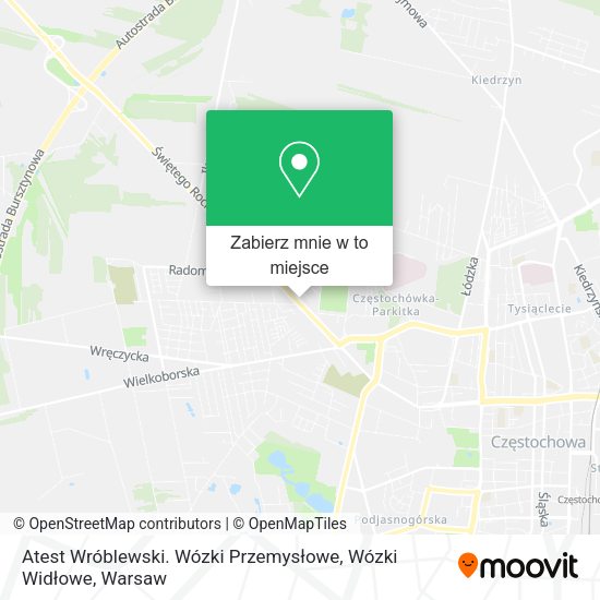 Mapa Atest Wróblewski. Wózki Przemysłowe, Wózki Widłowe