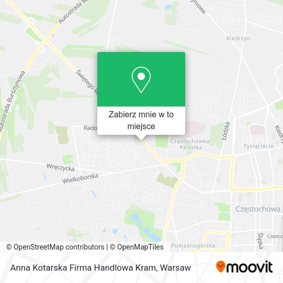 Mapa Anna Kotarska Firma Handlowa Kram