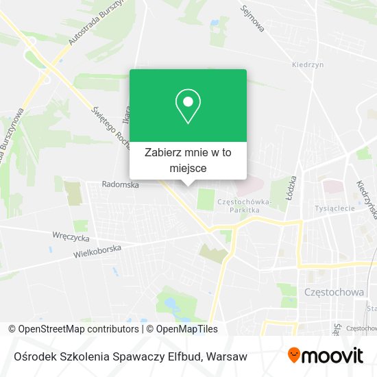 Mapa Ośrodek Szkolenia Spawaczy Elfbud