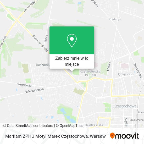 Mapa Markam ZPHU Motyl Marek Częstochowa