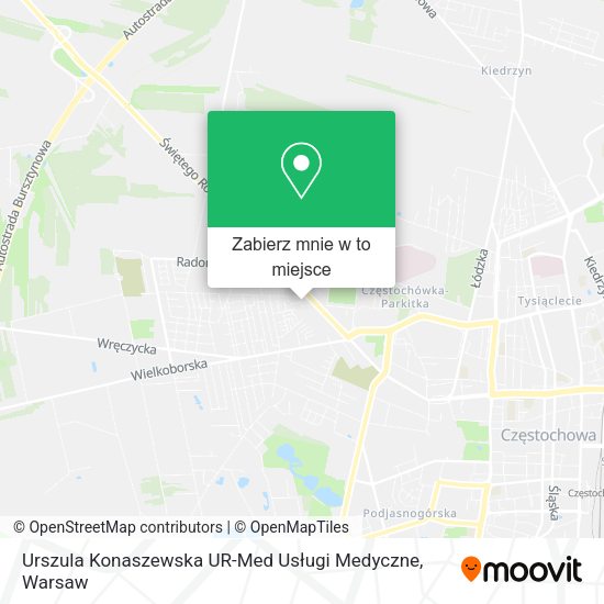 Mapa Urszula Konaszewska UR-Med Usługi Medyczne