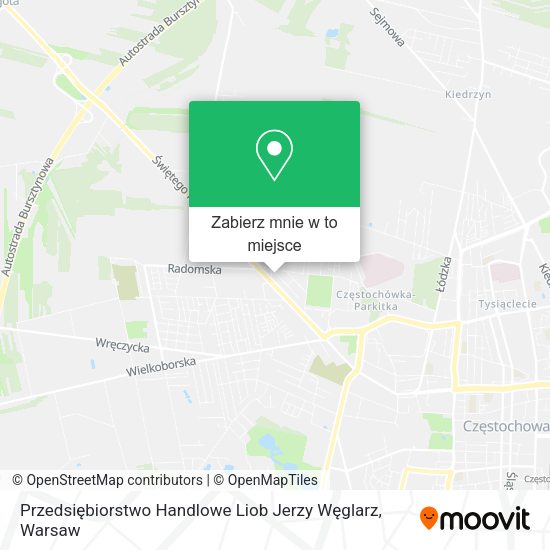 Mapa Przedsiębiorstwo Handlowe Liob Jerzy Węglarz