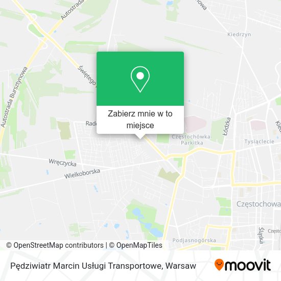 Mapa Pędziwiatr Marcin Usługi Transportowe