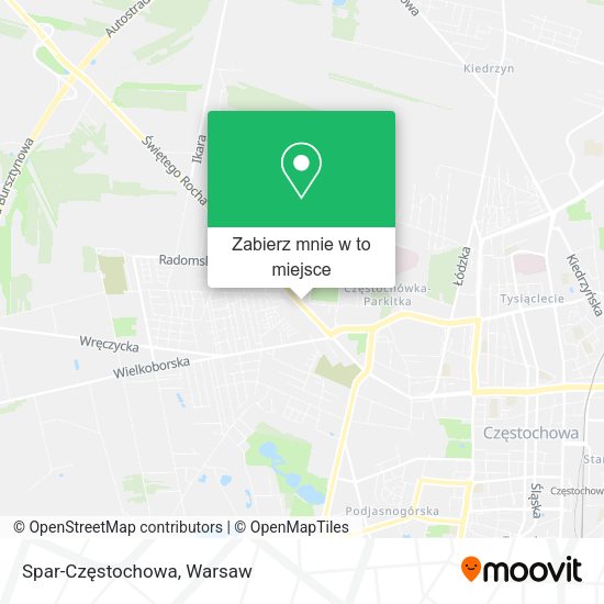 Mapa Spar-Częstochowa