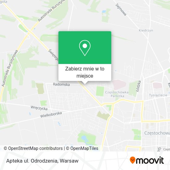 Mapa Apteka ul. Odrodzenia