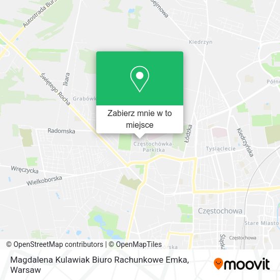 Mapa Magdalena Kulawiak Biuro Rachunkowe Emka