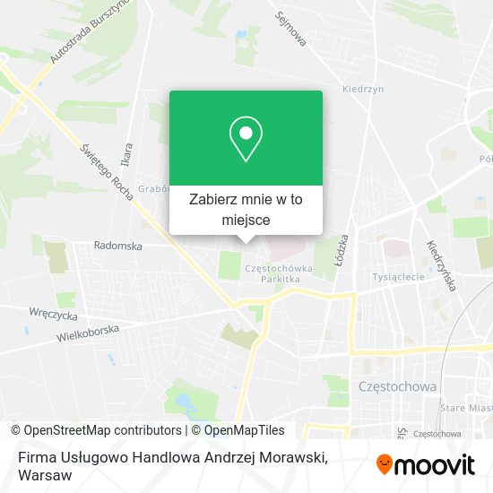 Mapa Firma Usługowo Handlowa Andrzej Morawski