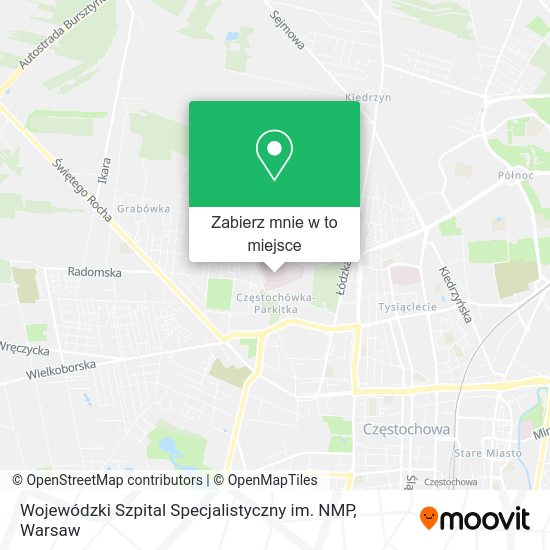 Mapa Wojewódzki Szpital Specjalistyczny im. NMP