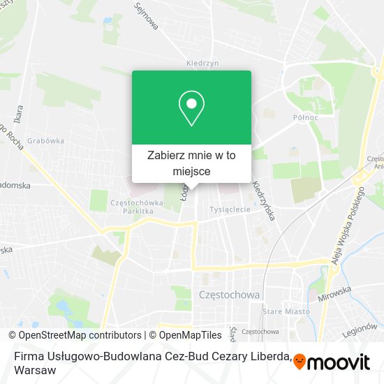 Mapa Firma Usługowo-Budowlana Cez-Bud Cezary Liberda