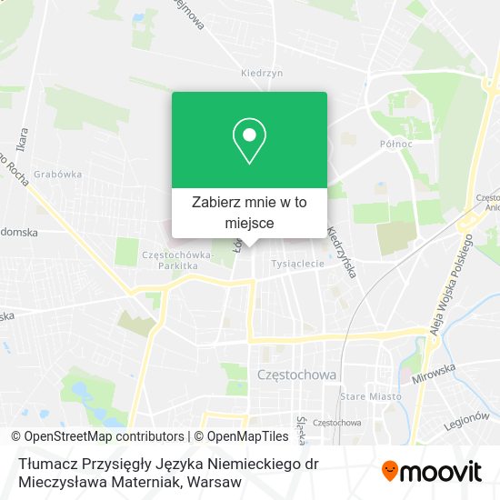 Mapa Tłumacz Przysięgły Języka Niemieckiego dr Mieczysława Materniak