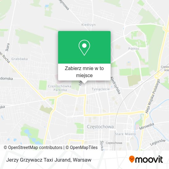 Mapa Jerzy Grzywacz Taxi Jurand