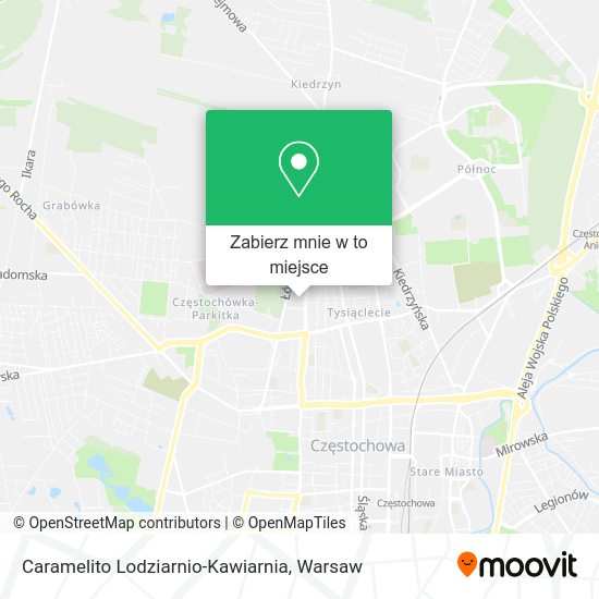 Mapa Caramelito Lodziarnio-Kawiarnia