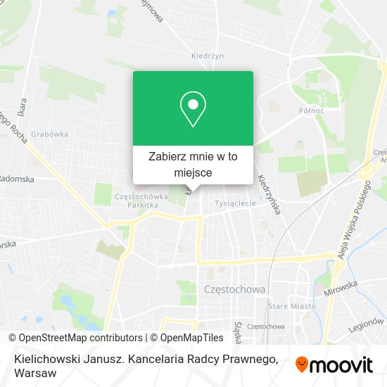 Mapa Kielichowski Janusz. Kancelaria Radcy Prawnego