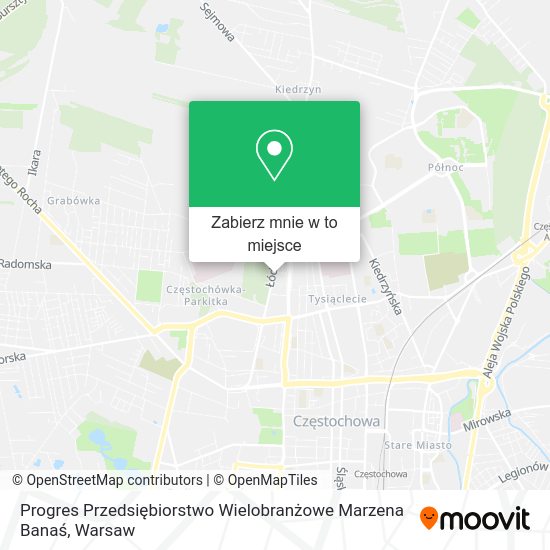 Mapa Progres Przedsiębiorstwo Wielobranżowe Marzena Banaś