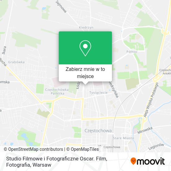 Mapa Studio Filmowe i Fotograficzne Oscar. Film, Fotografia