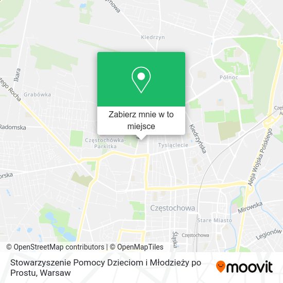 Mapa Stowarzyszenie Pomocy Dzieciom i Młodzieży po Prostu