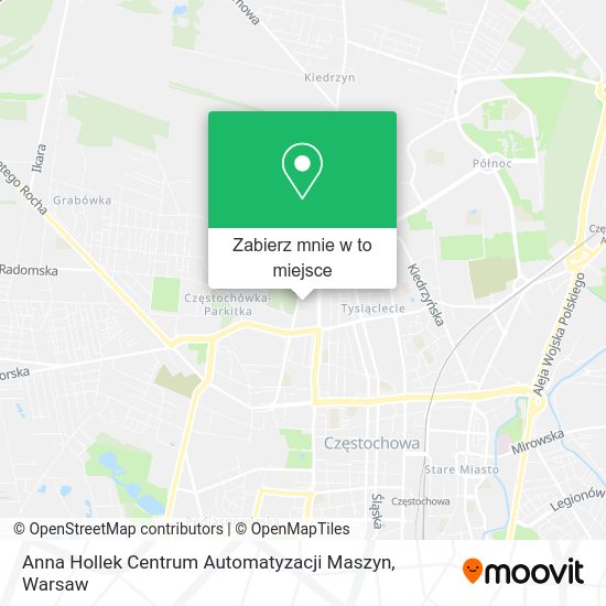 Mapa Anna Hollek Centrum Automatyzacji Maszyn