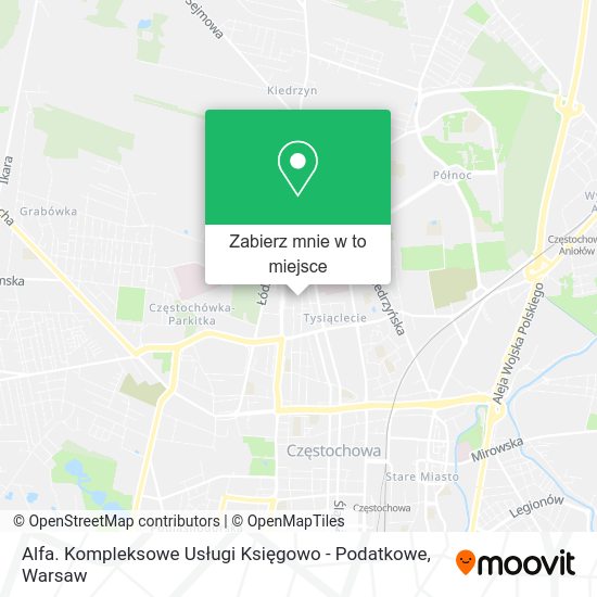 Mapa Alfa. Kompleksowe Usługi Księgowo - Podatkowe