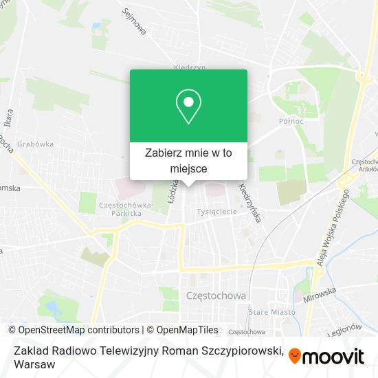 Mapa Zaklad Radiowo Telewizyjny Roman Szczypiorowski