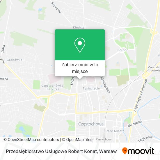 Mapa Przedsiębiorstwo Usługowe Robert Konat