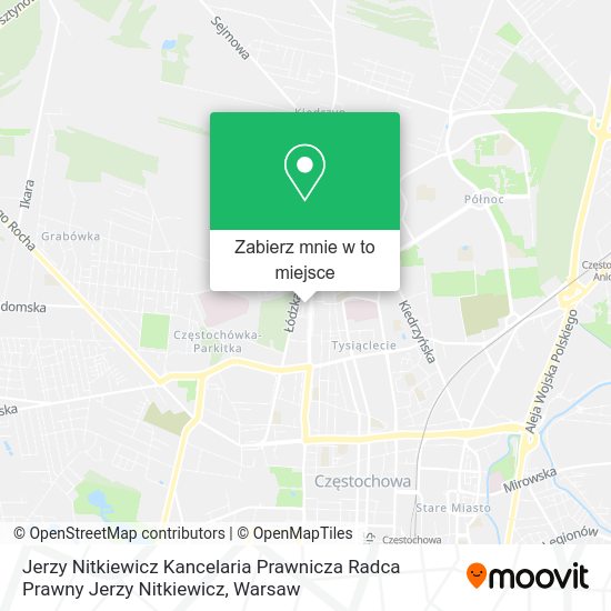 Mapa Jerzy Nitkiewicz Kancelaria Prawnicza Radca Prawny Jerzy Nitkiewicz