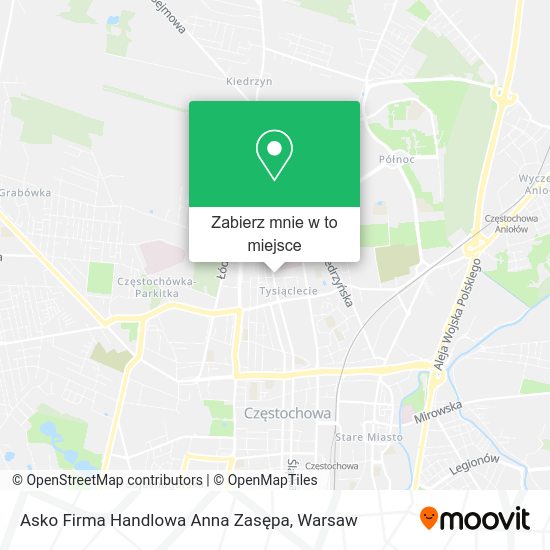 Mapa Asko Firma Handlowa Anna Zasępa