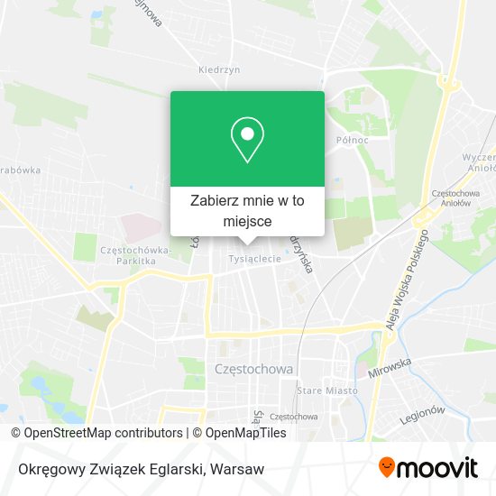 Mapa Okręgowy Związek Eglarski