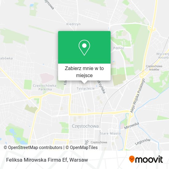 Mapa Feliksa Mirowska Firma Ef