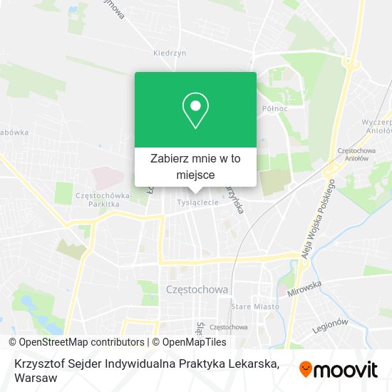 Mapa Krzysztof Sejder Indywidualna Praktyka Lekarska