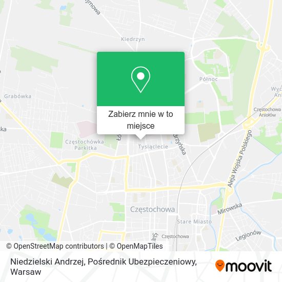 Mapa Niedzielski Andrzej, Pośrednik Ubezpieczeniowy