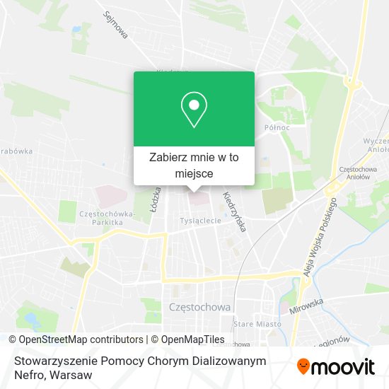 Mapa Stowarzyszenie Pomocy Chorym Dializowanym Nefro