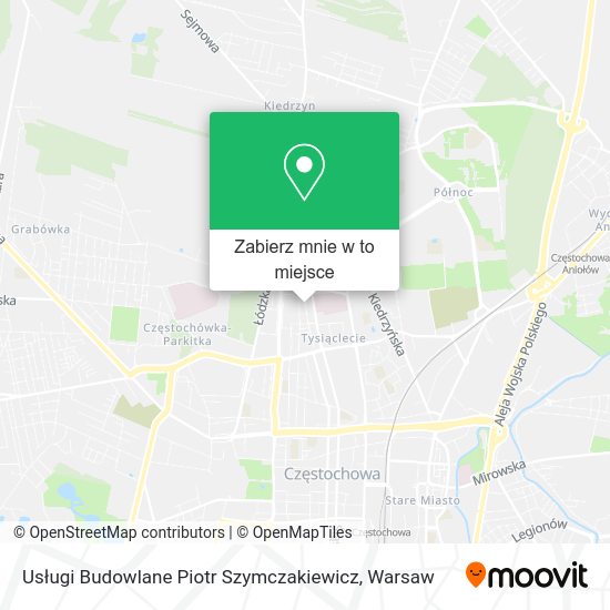 Mapa Usługi Budowlane Piotr Szymczakiewicz