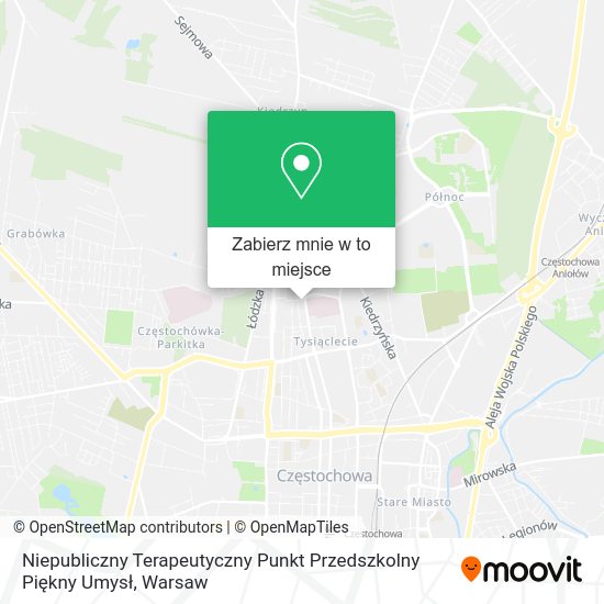 Mapa Niepubliczny Terapeutyczny Punkt Przedszkolny Piękny Umysł