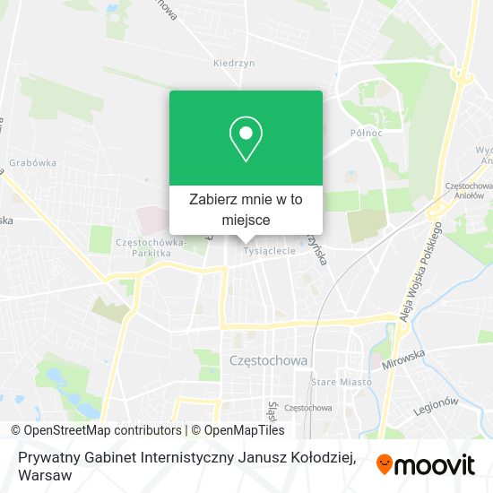 Mapa Prywatny Gabinet Internistyczny Janusz Kołodziej