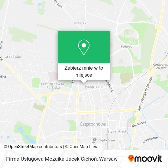 Mapa Firma Usługowa Mozaika Jacek Cichoń