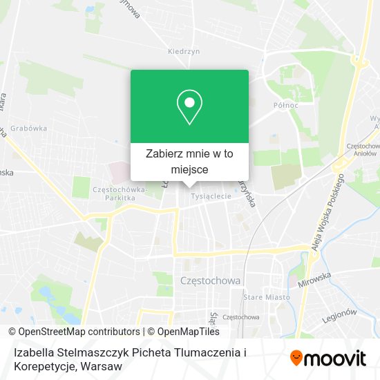 Mapa Izabella Stelmaszczyk Picheta Tlumaczenia i Korepetycje