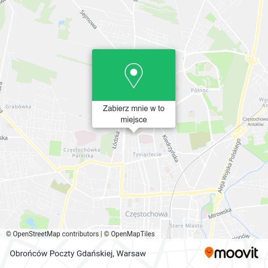 Mapa Obrońców Poczty Gdańskiej