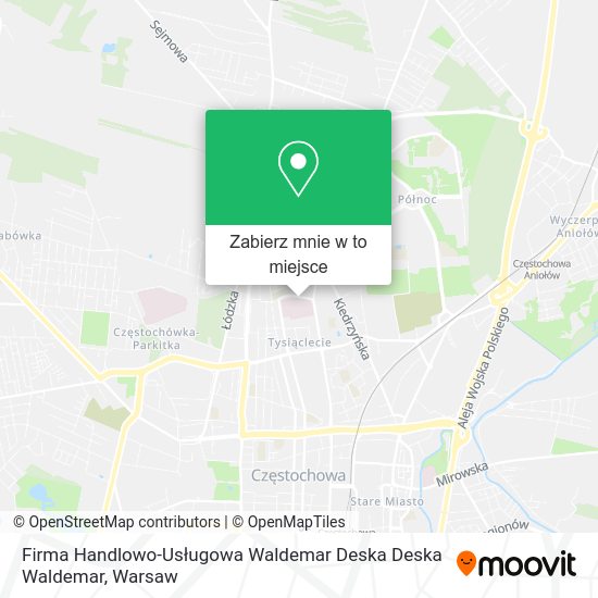 Mapa Firma Handlowo-Usługowa Waldemar Deska Deska Waldemar