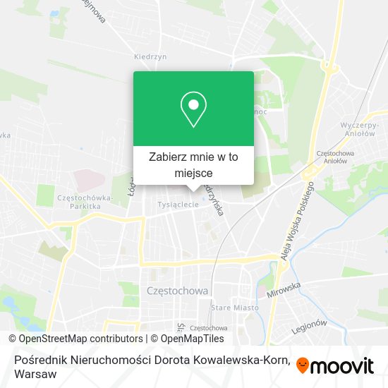 Mapa Pośrednik Nieruchomości Dorota Kowalewska-Korn