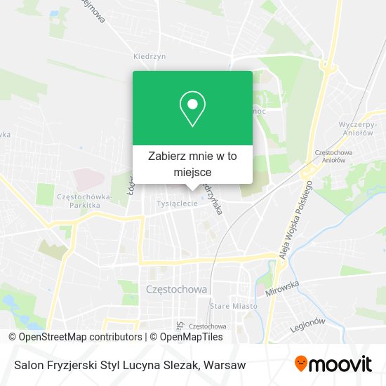 Mapa Salon Fryzjerski Styl Lucyna Slezak