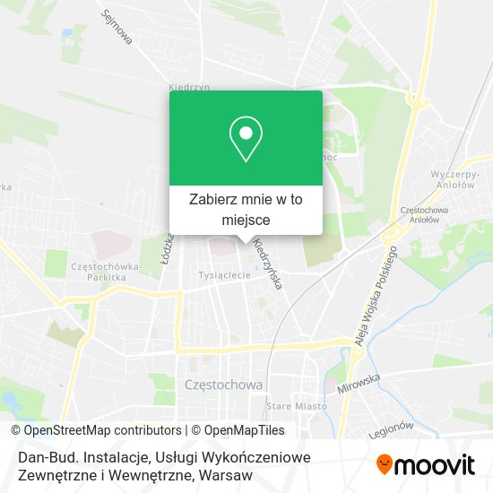 Mapa Dan-Bud. Instalacje, Usługi Wykończeniowe Zewnętrzne i Wewnętrzne