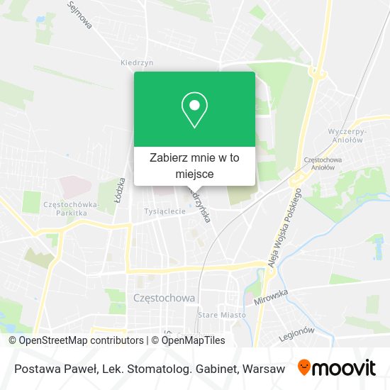 Mapa Postawa Paweł, Lek. Stomatolog. Gabinet